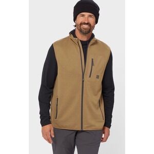 Alaskan Hardgear Duluth Trading Co Mens 3XL Full Zip Blackburn Vest Tan Brown